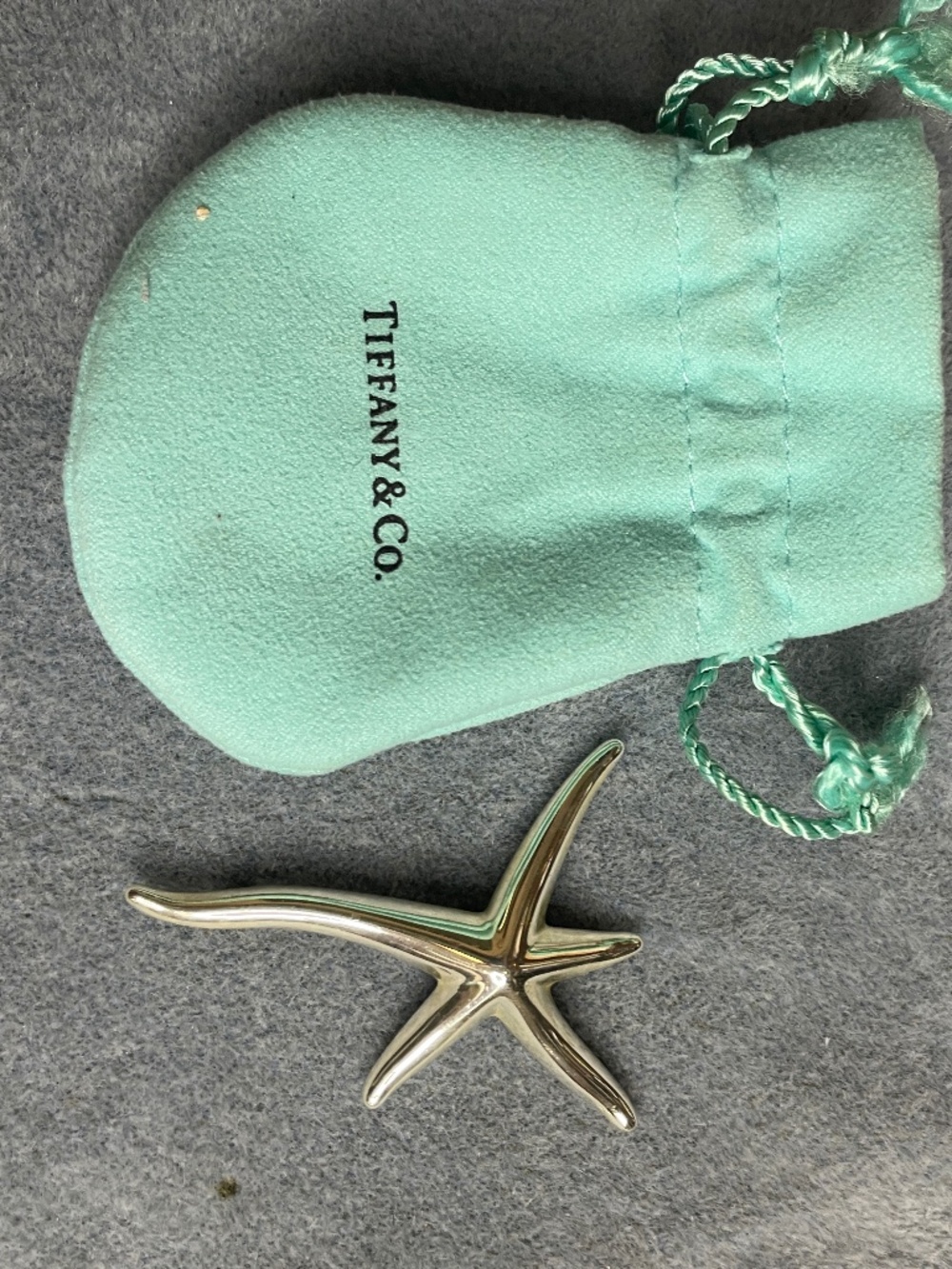 Tiffany & Co. Stamped Sterling Silver Starfish Brooch